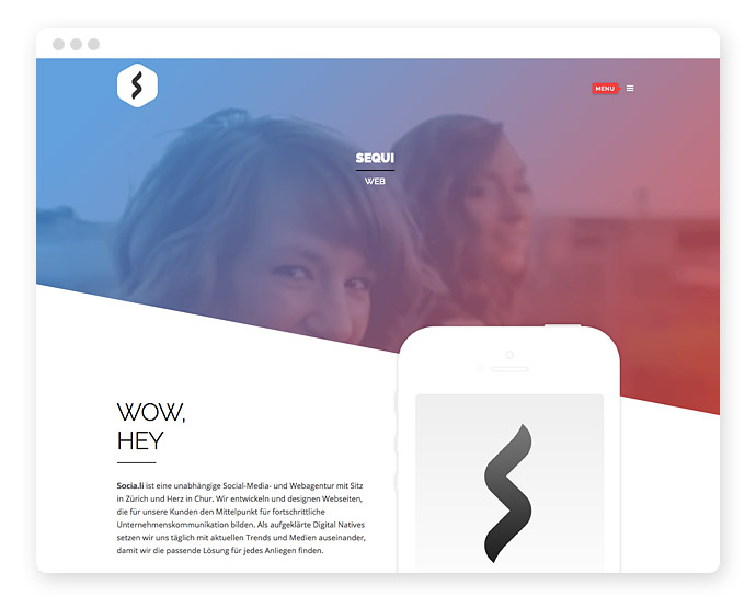 Webdesign Freie Form