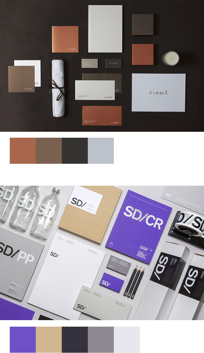 Farbinspirationen Brandings Corporate Designs