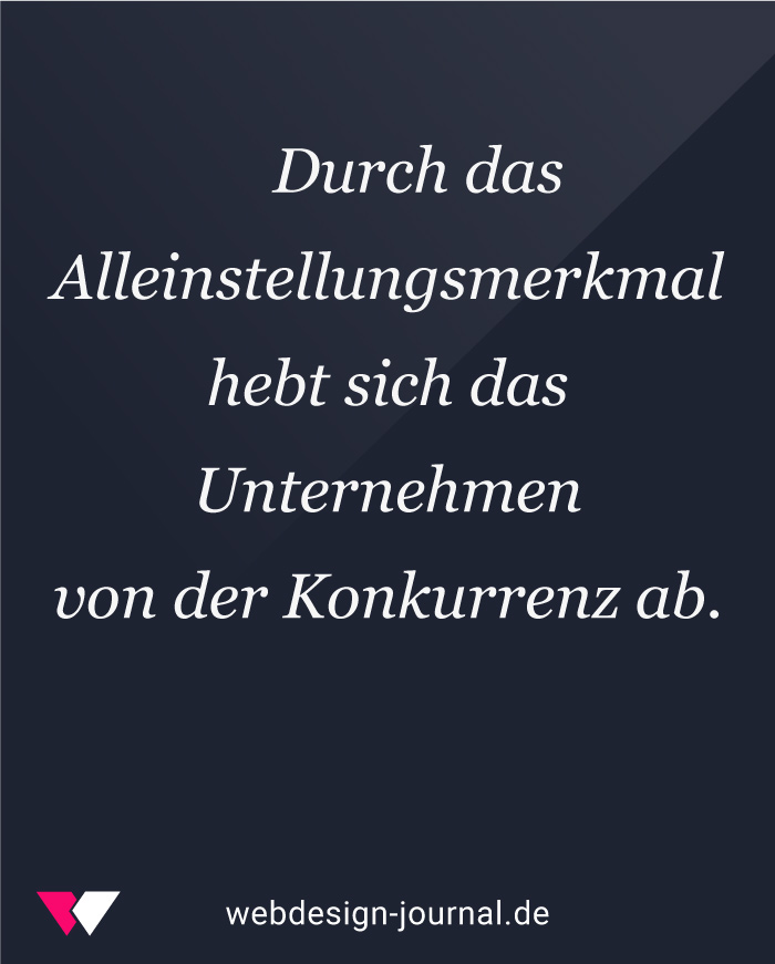 Webdesign Strategie und das Alleinstellungsmerkmal zur Abgrenzung von der Konkurrenz