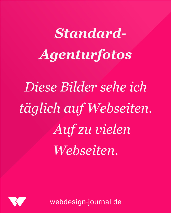 9 einfache Ideen für individuelle Bildmotive, die keinen mehr langweilen. 1 Standard Agenturstockfotos im Wedesign