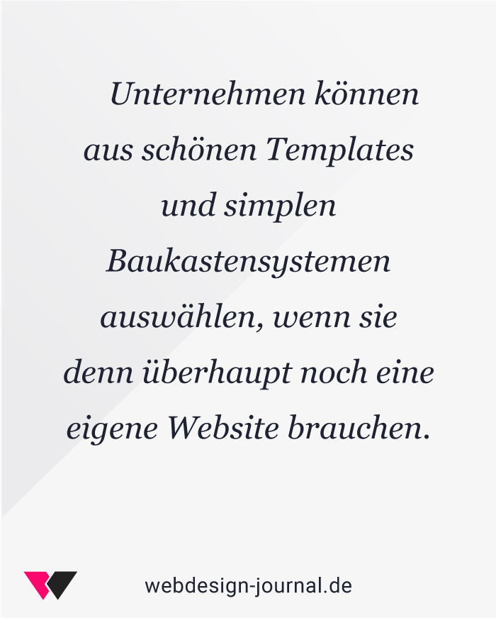 Webseiten-Templates und Baukastensysteme in der Webdesign-Branche