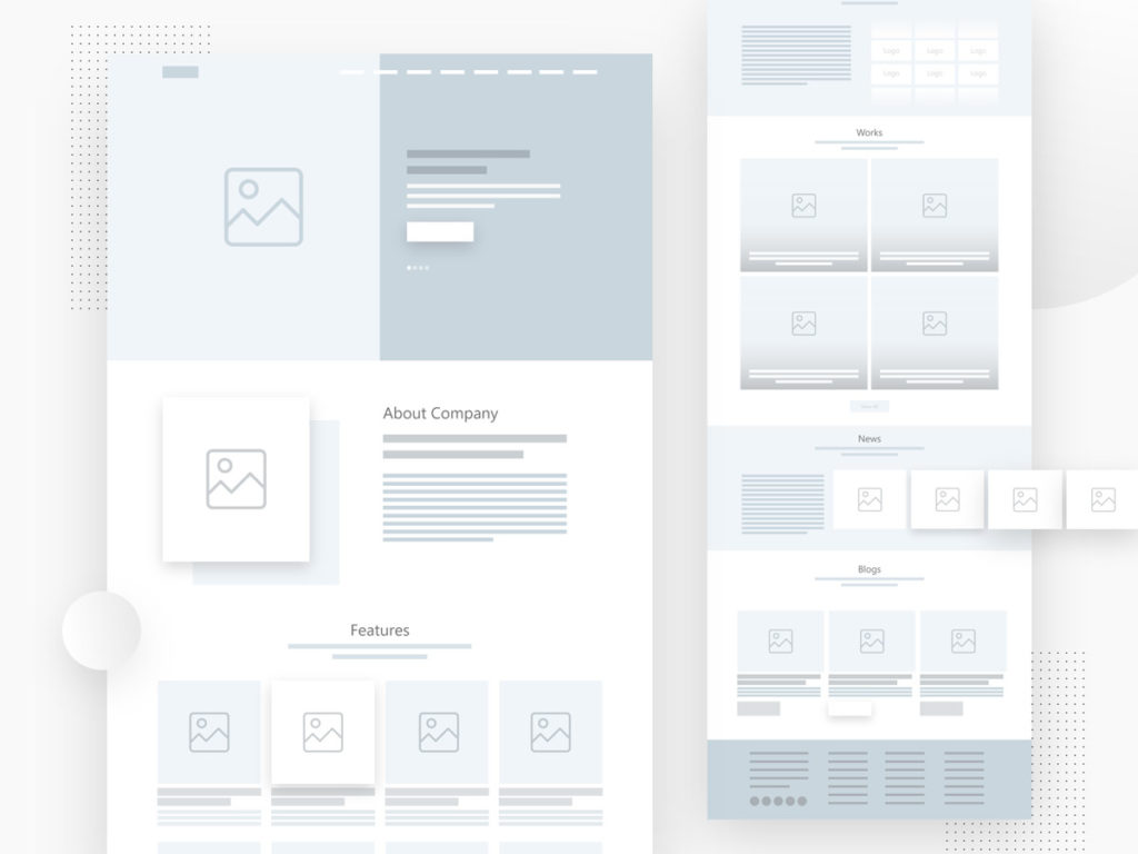 Wireframes im Webdesign