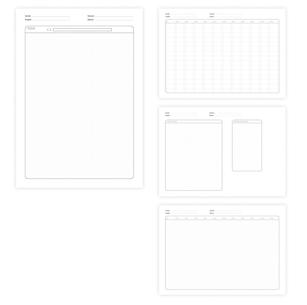 Wireframe-Templates und -Vorlagen