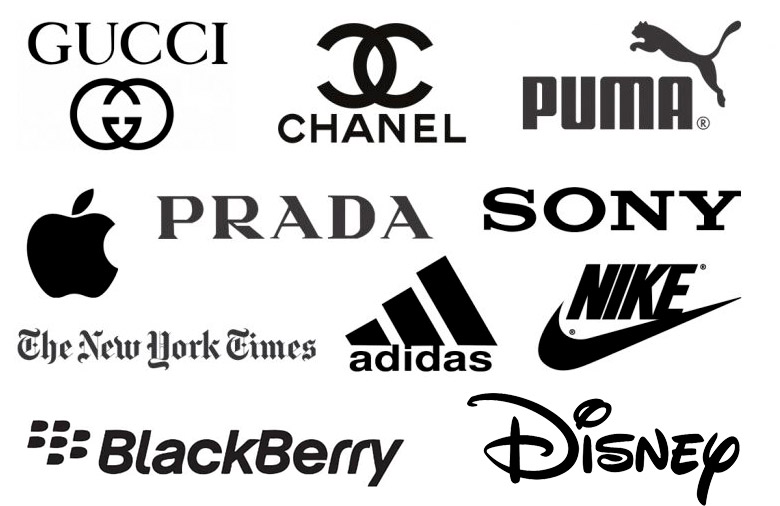 Logos in Schwarz