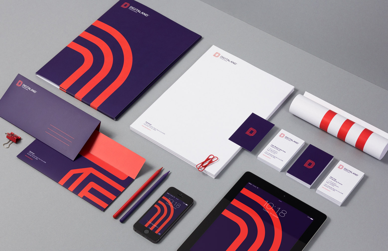 Violettes Corporate Design im Branding