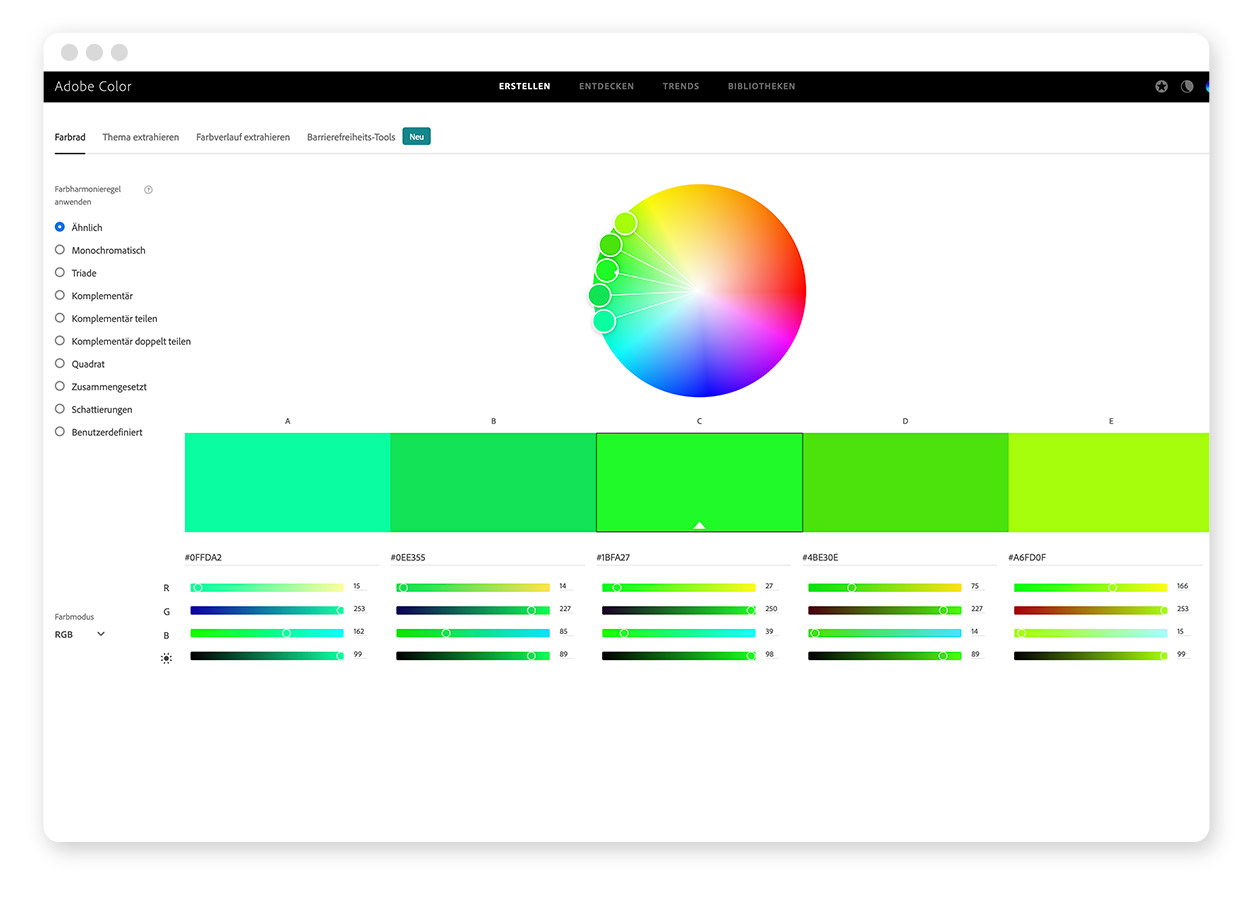 Farbharmonie und Farbschemata – schöne Farbmischungen erstellen 3