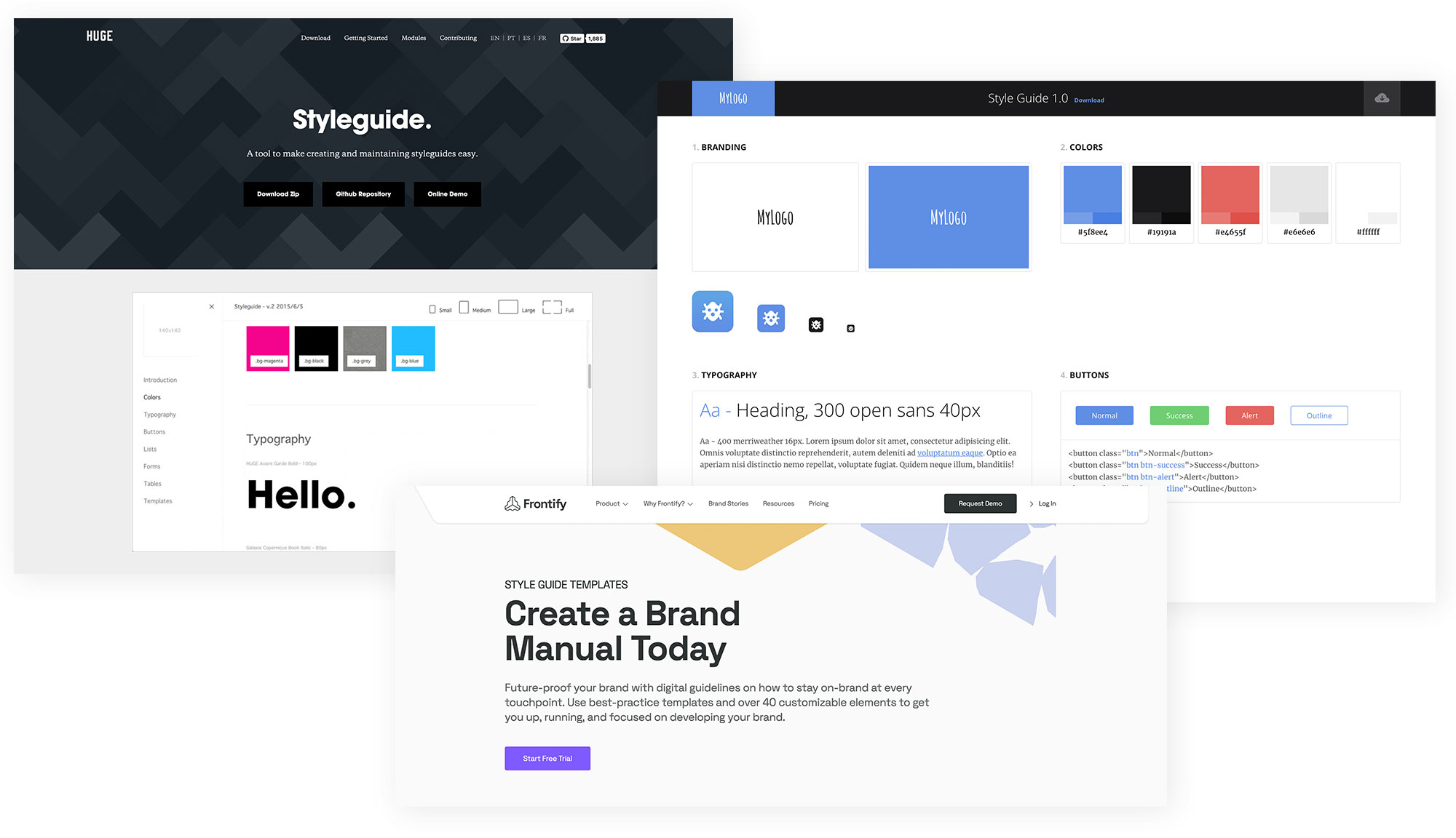 Styleguide-Tools und -templates