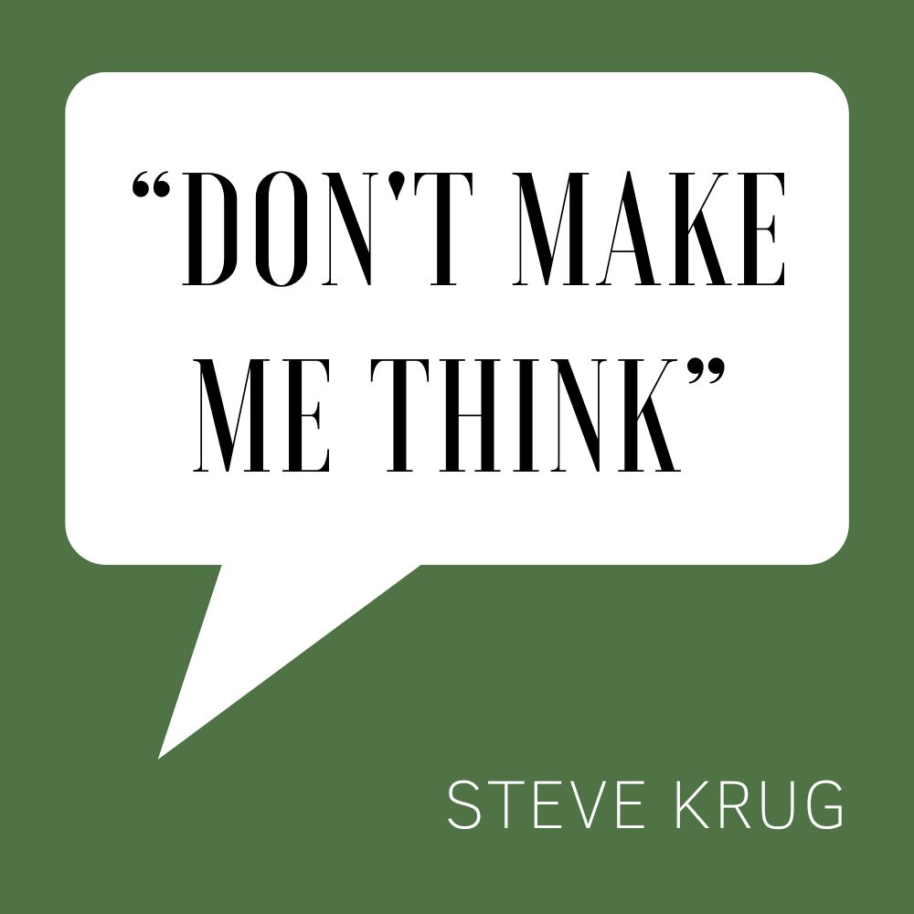 Design Zitat - Steve Krug