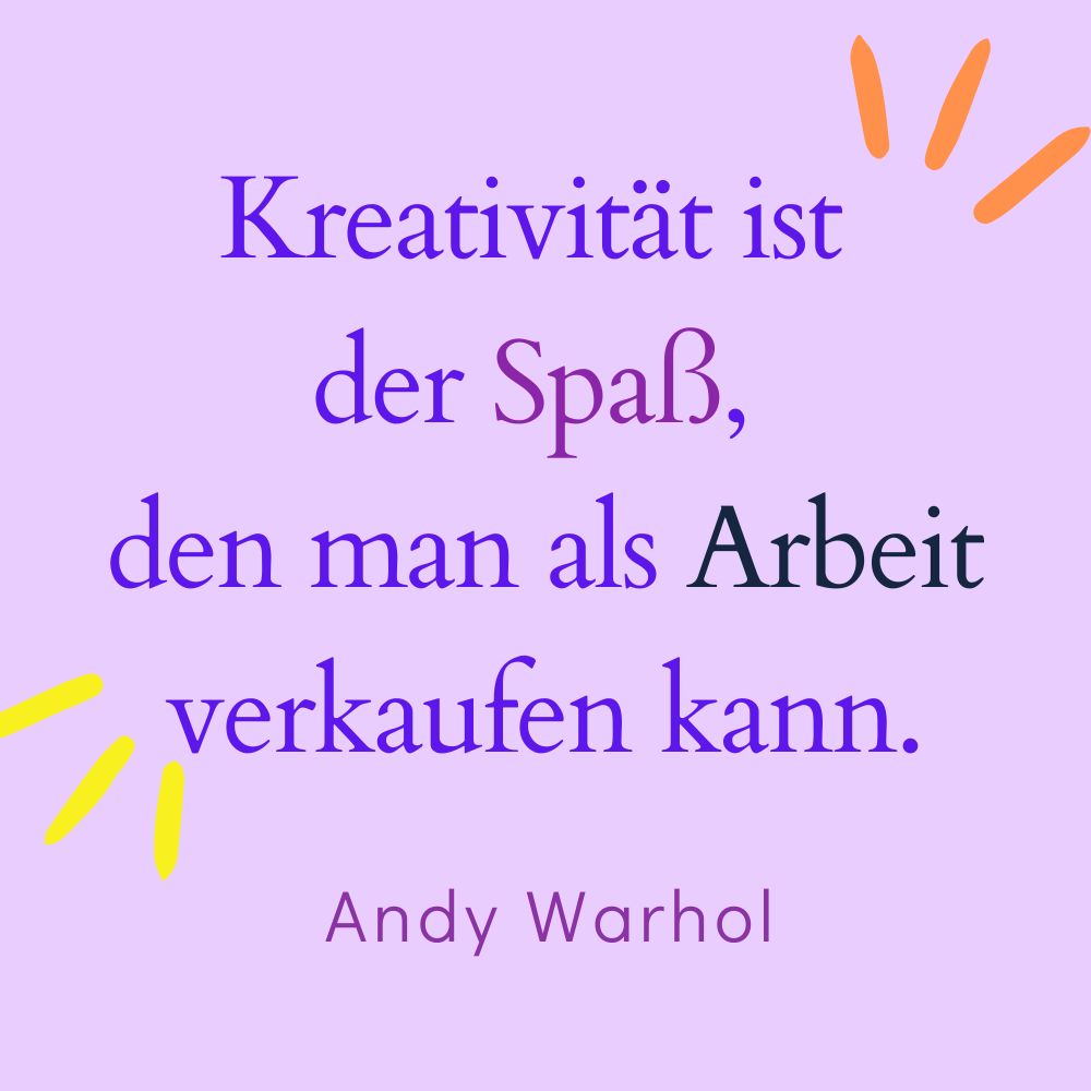 Design Zitat - Andy Warhol
