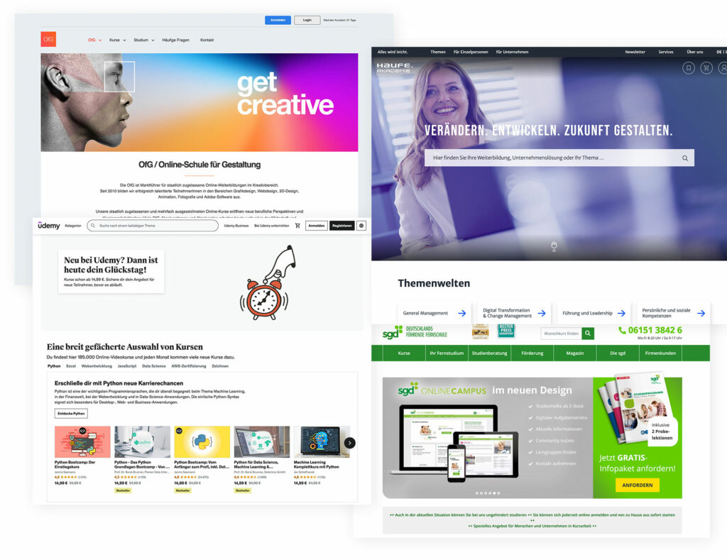 Website Typen: E-Learning-Plattform