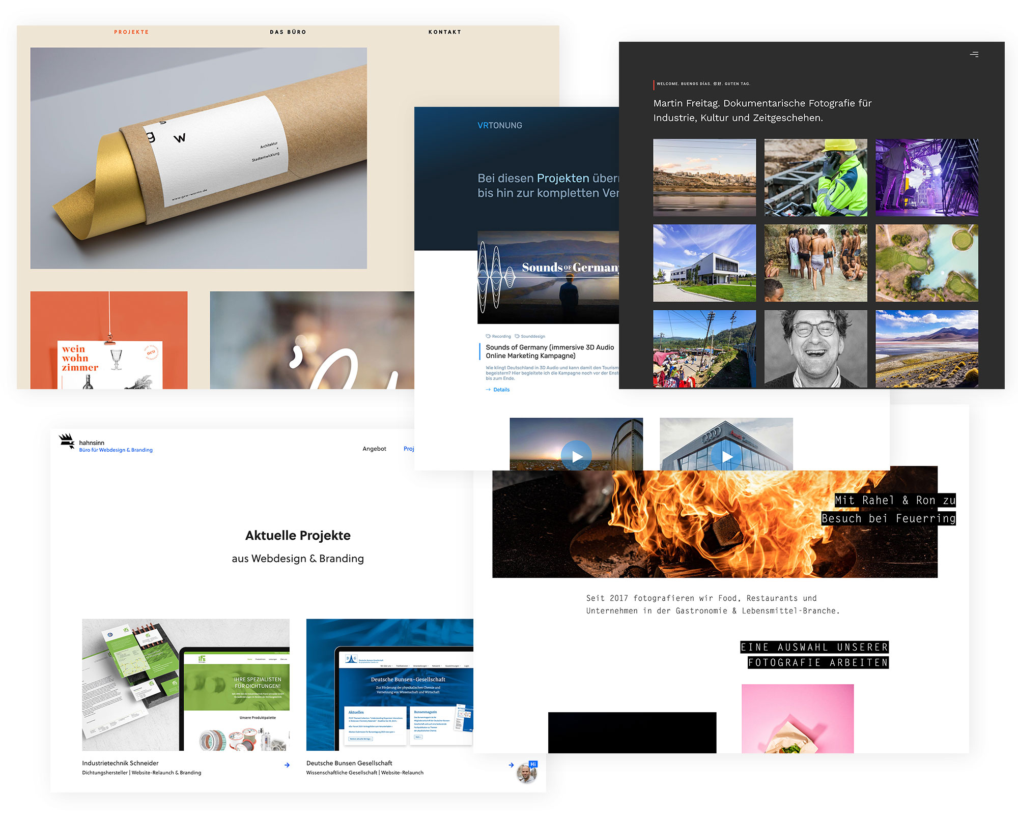 Website-Seitentypen: Portfolio-Seite