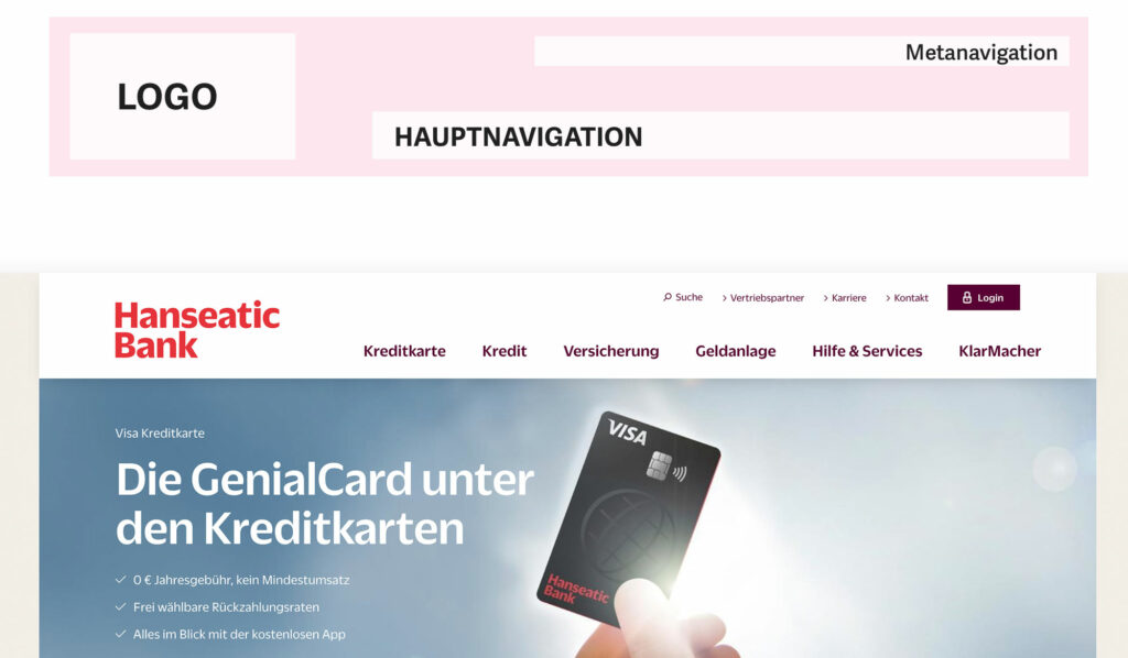 Der perfekte website header artikel im webdesign journal