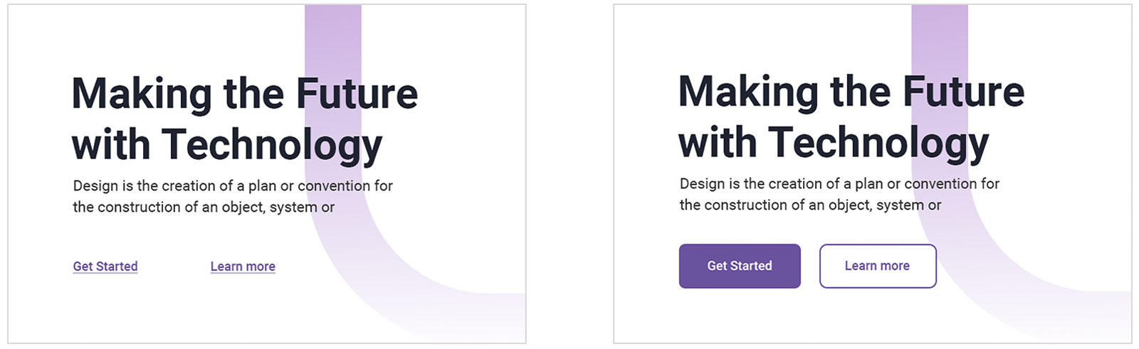 Links vs. CTA-Buttons