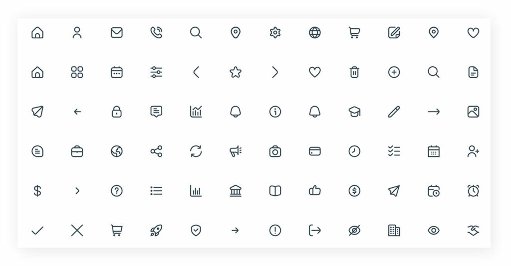 Über 20 (kostenfreie) Icon Sets