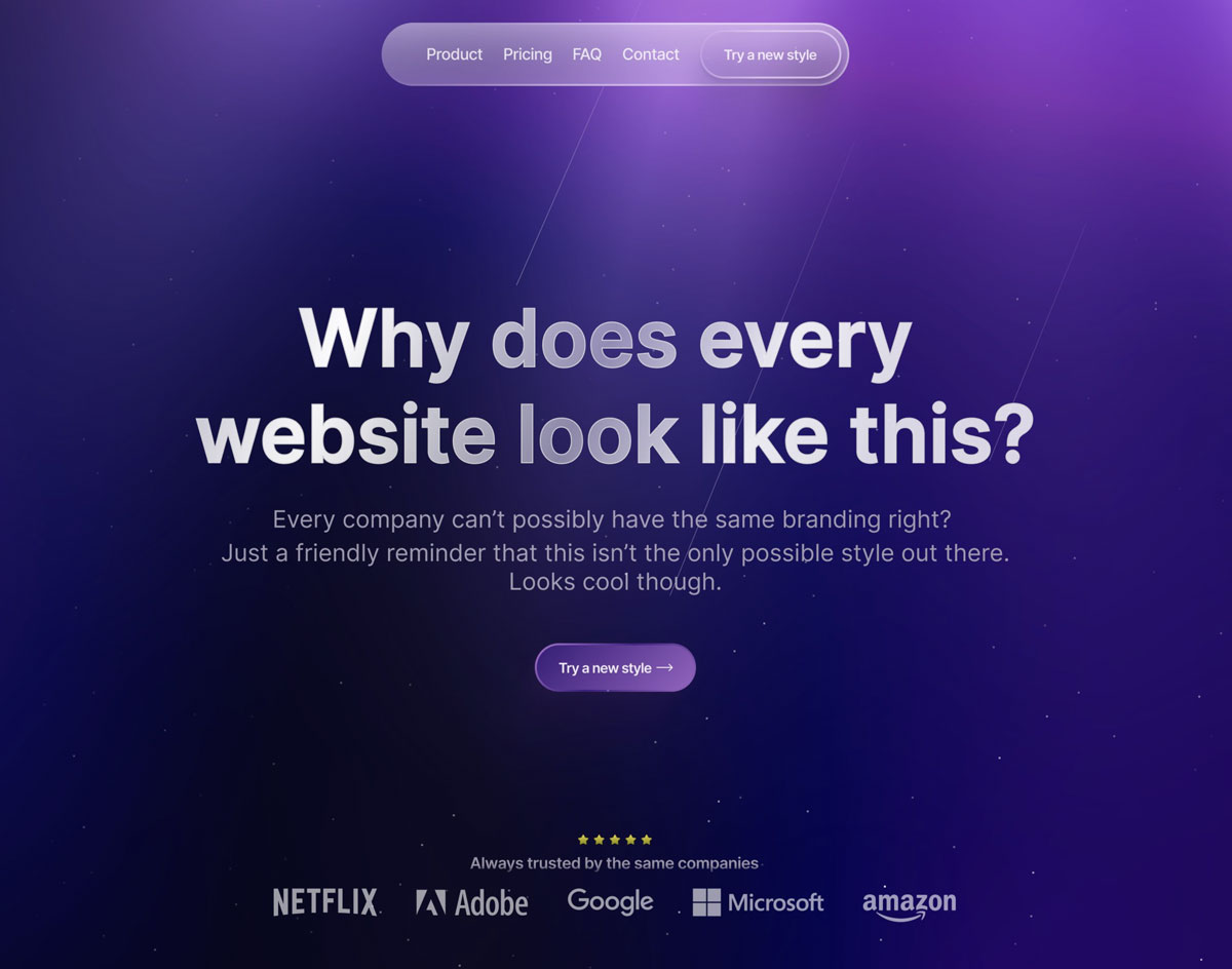 Warum sehen Websites alle gleich aus?