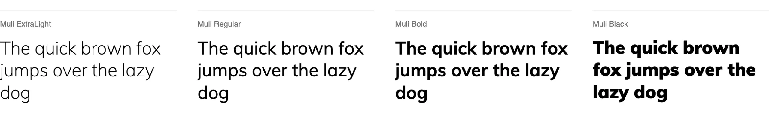 Die über 120 beliebtesten und besten Adobe Fonts 21 Schriftmuster der Muli bei Adobe Fonts
