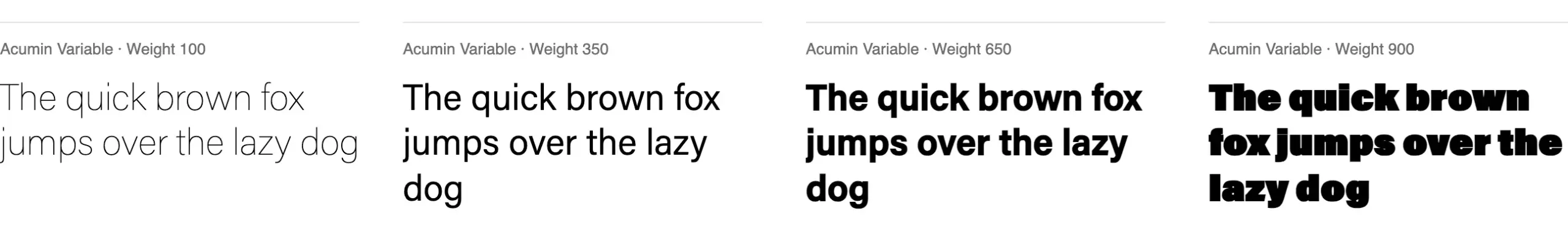Die über 120 beliebtesten und besten Adobe Fonts 117 Schriftmuster der Acumin Variable bei Adobe Fonts