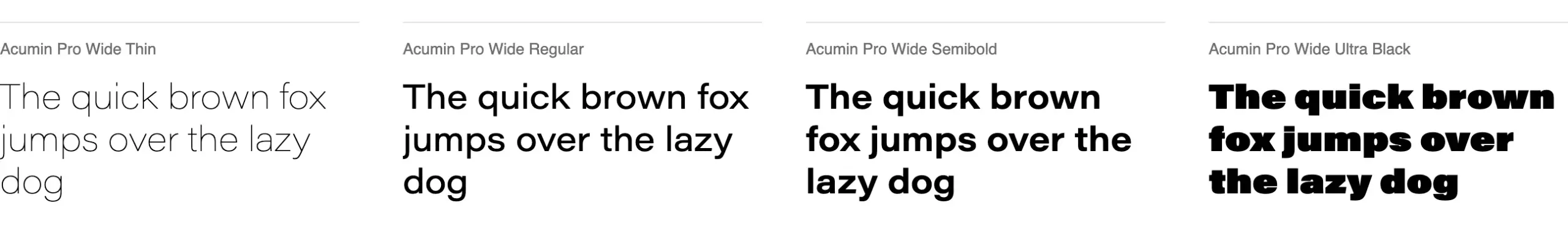 Die über 120 beliebtesten und besten Adobe Fonts 116 Schriftmuster der Acumin Wide bei Adobe Fonts