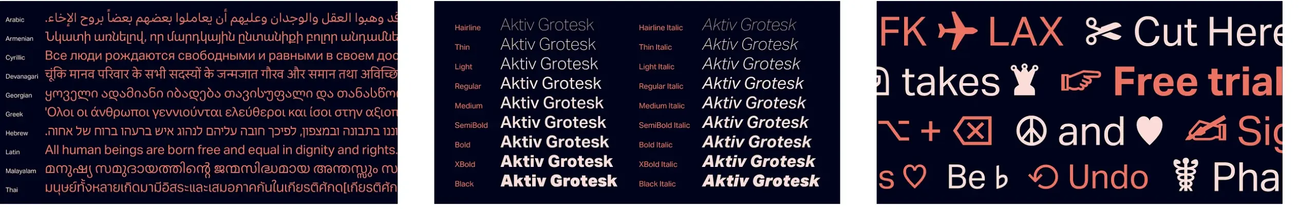 Die über 120 beliebtesten und besten Adobe Fonts 3 Schriftmuster der Aktiv Grotesk bei Adobe Fonts