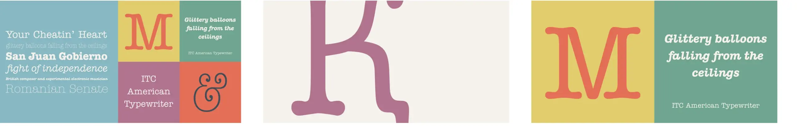 Die über 120 beliebtesten und besten Adobe Fonts 56 Schriftmuster der ITC American Typewriter bei Adobe Fonts