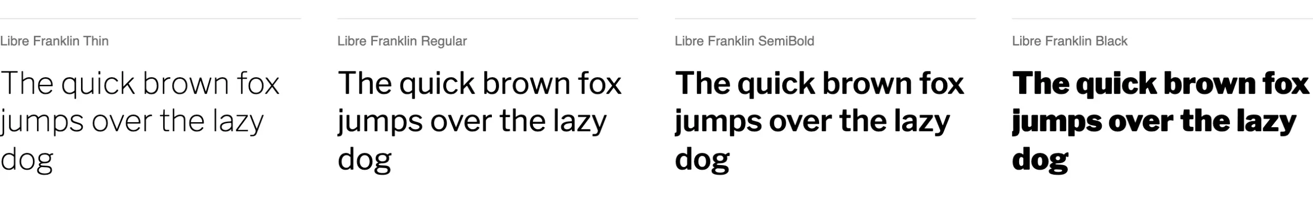 Die über 120 beliebtesten und besten Adobe Fonts 15 Schriftmuster der Libre Franklin bei Adobe Fonts