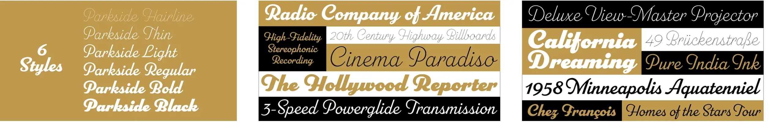 Die über 120 beliebtesten und besten Adobe Fonts 95 Schriftmuster der Parkside bei Adobe Fonts