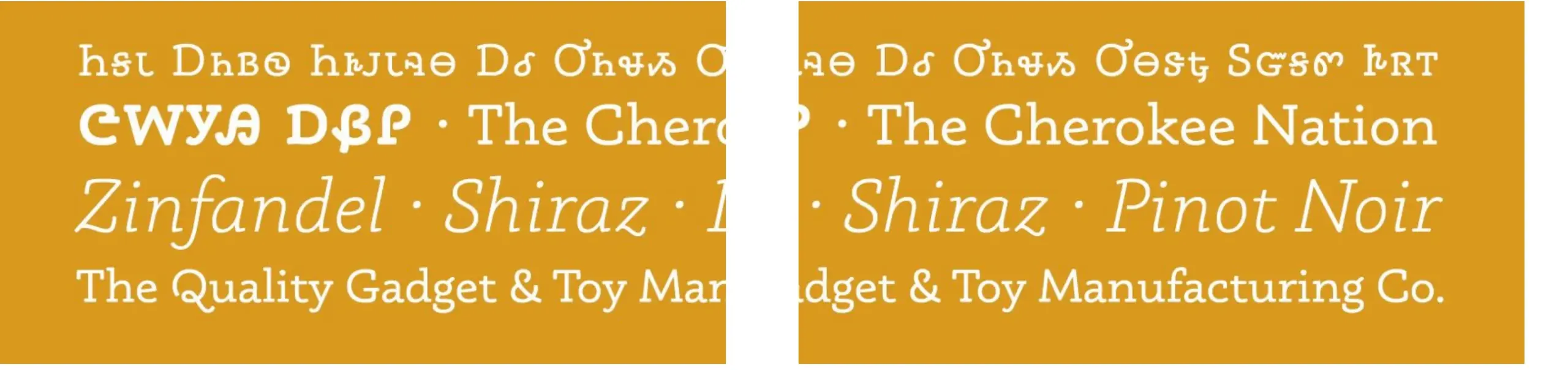 Die über 120 beliebtesten und besten Adobe Fonts 97 Schriftmuster der Phoreus Cherokee bei Adobe Fonts