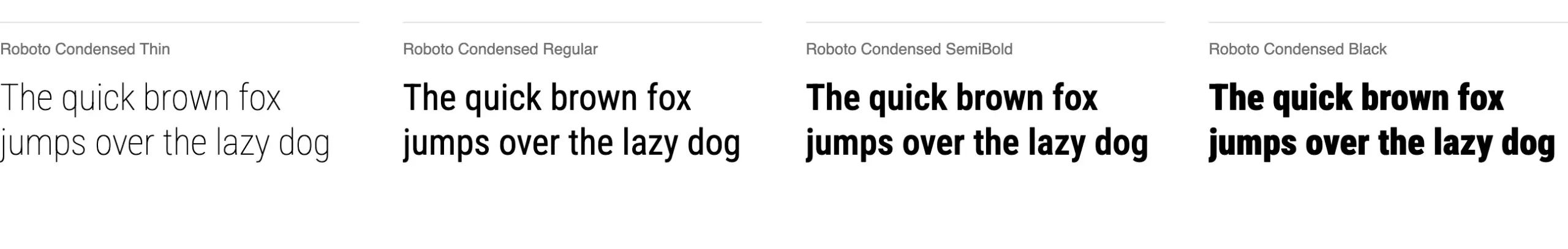 Die über 120 beliebtesten und besten Adobe Fonts 101 Schriftmuster der Roboto Condensed bei Adobe Fonts