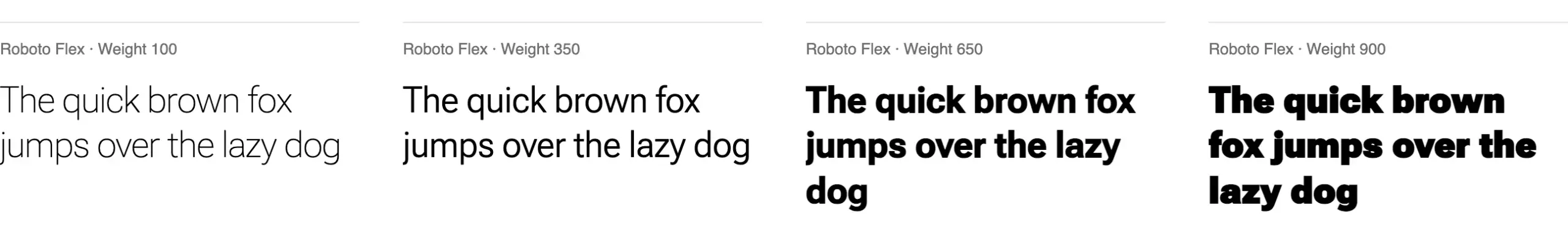 Die über 120 beliebtesten und besten Adobe Fonts 105 Schriftmuster der Roboto Flex bei Adobe Fonts