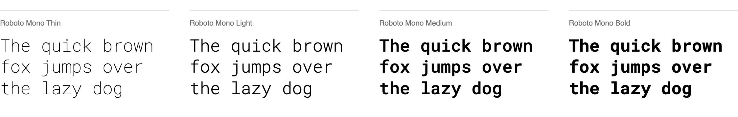 Die über 120 beliebtesten und besten Adobe Fonts 103 Schriftmuster der Roboto Mono bei Adobe Fonts